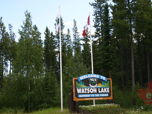 Welcome to Watson Lake (1737 visits) Alaska Highway welcome sign Welcome to Watson Lake