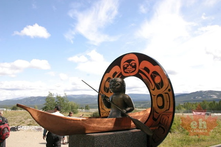 Canoe Statue