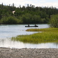 Canoe Trip (2399 visits) Couple paddling the Yukon River in downtown Whitehorse Canoe Trip