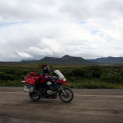 Motorcycle (2724 visits) Do not see allot of these on the Dempster Hwy Motorcycle