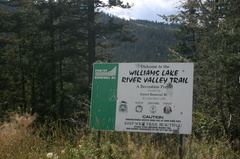 trailhead sign soda creek entrance
