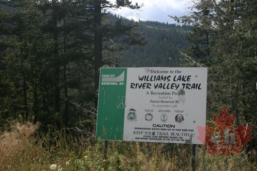 trailhead sign soda creek entrance