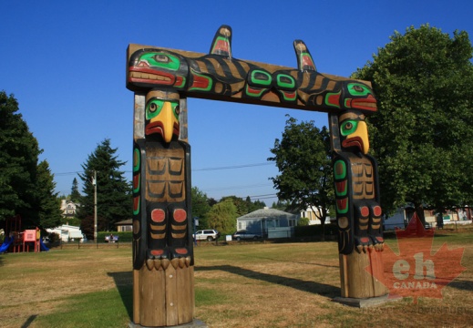 Departure Bay Totems