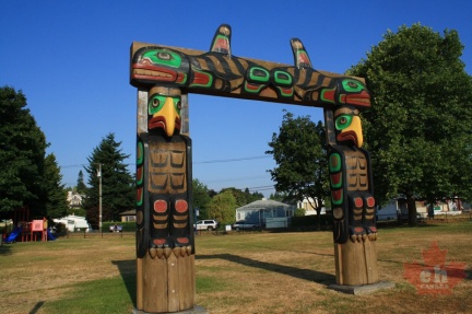 Departure Bay Totems