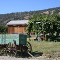 Farm Field Artifacts (828 visits) Pioneer wagon and tools in orchard. Artifacts in waiting. Farm Field Artifacts