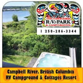 Campbell River RV & Cottages Resort Ad