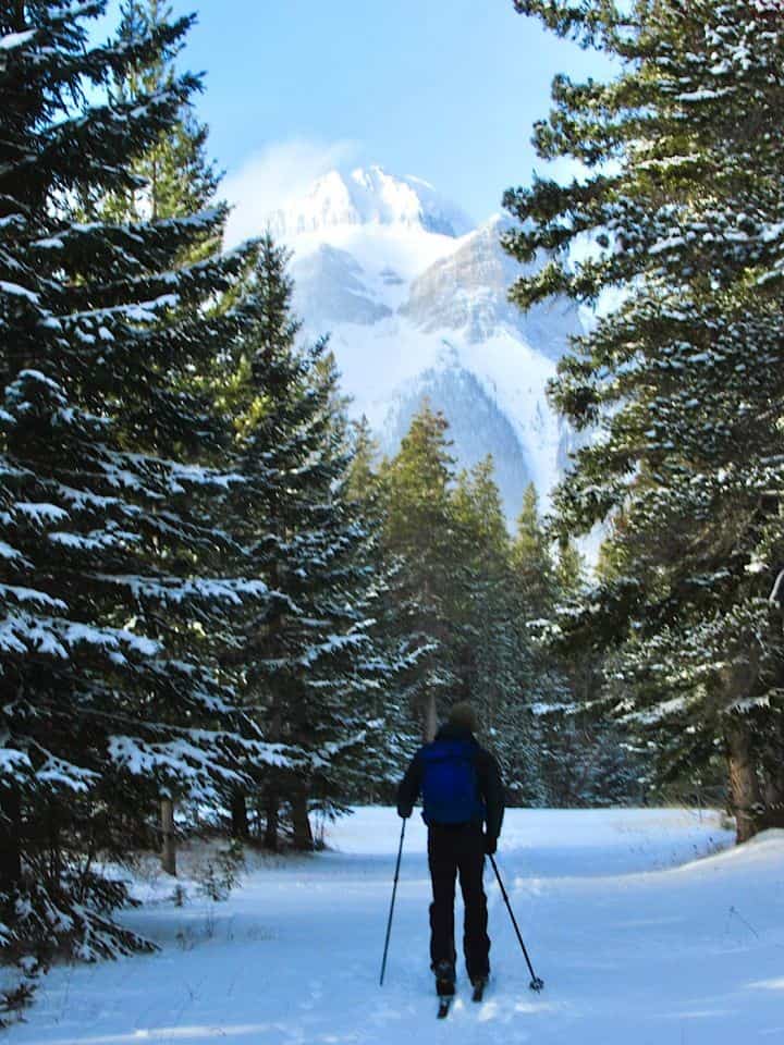 Cross-Country Skiing in the Crowsnest Pass Alberta Canada with Canada Adventure Seeker Megan Kopp.