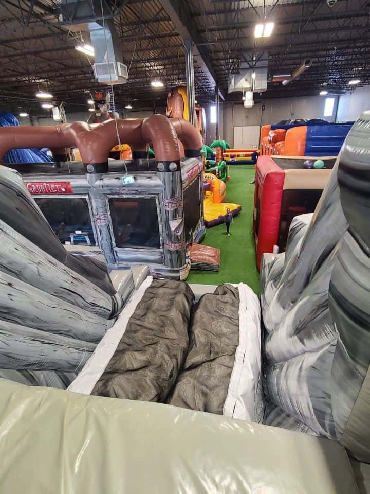 Big Fun Inflatable Park in Balzac Alberta Canada for kids and toddlers.