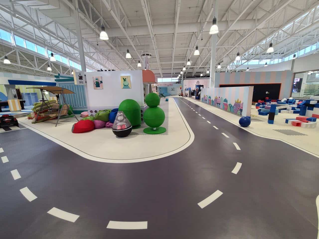 Mini Town Indoor Playground in Balzac Alberta Canada.