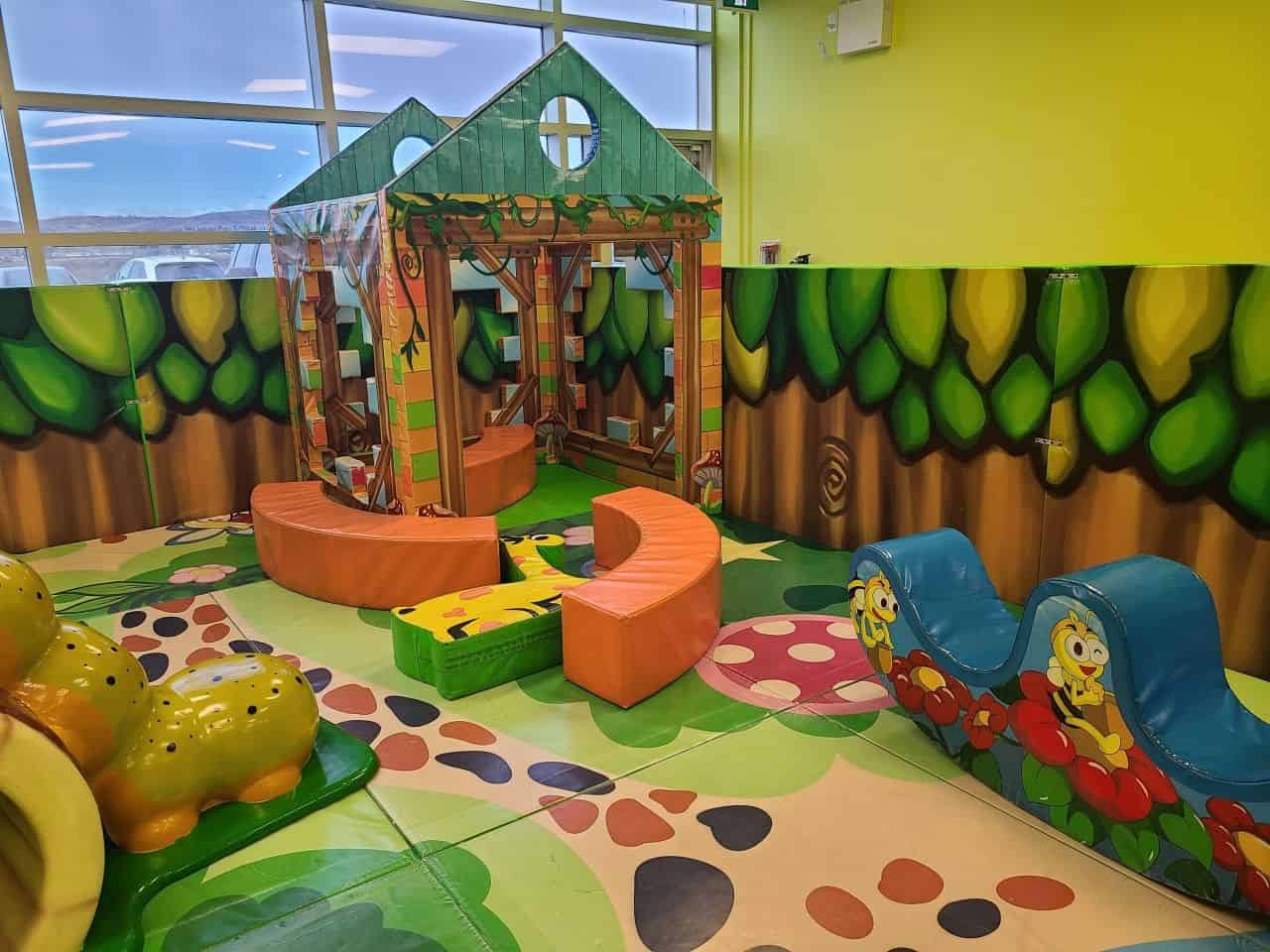 Play areas at the Treehouse Indoor Playground South Calgary