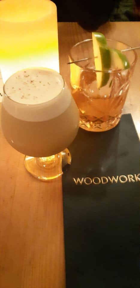 Makahiki Flip and the Old World Old Fashioned Cocktails in Edmonton, Alberta, Canada at Woodwork Edmonton.