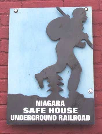 Bertie Hall marked as a stop on the Underground Railroad by special metal sign