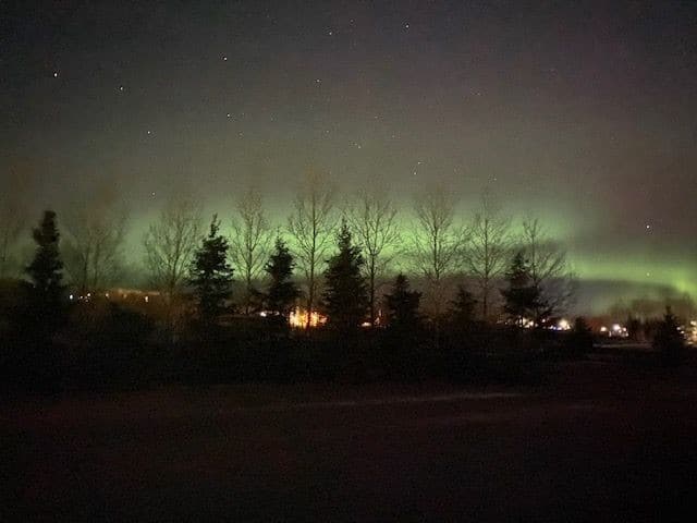 Aurora Borealis in Fort St John BC Canada is a highlight in the skies every visitor enjoys.