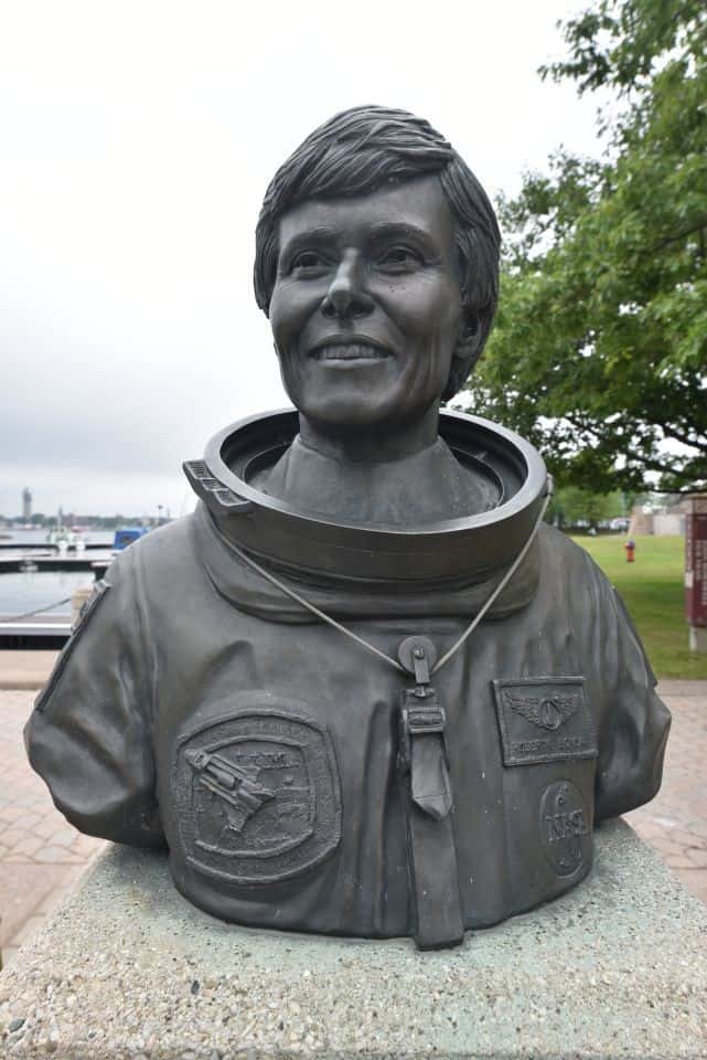 Roberta Bondar is celebrated as a pioneer of space medicine on the Trans Canada Trail in Sault Ste Marie, Ont, Canada