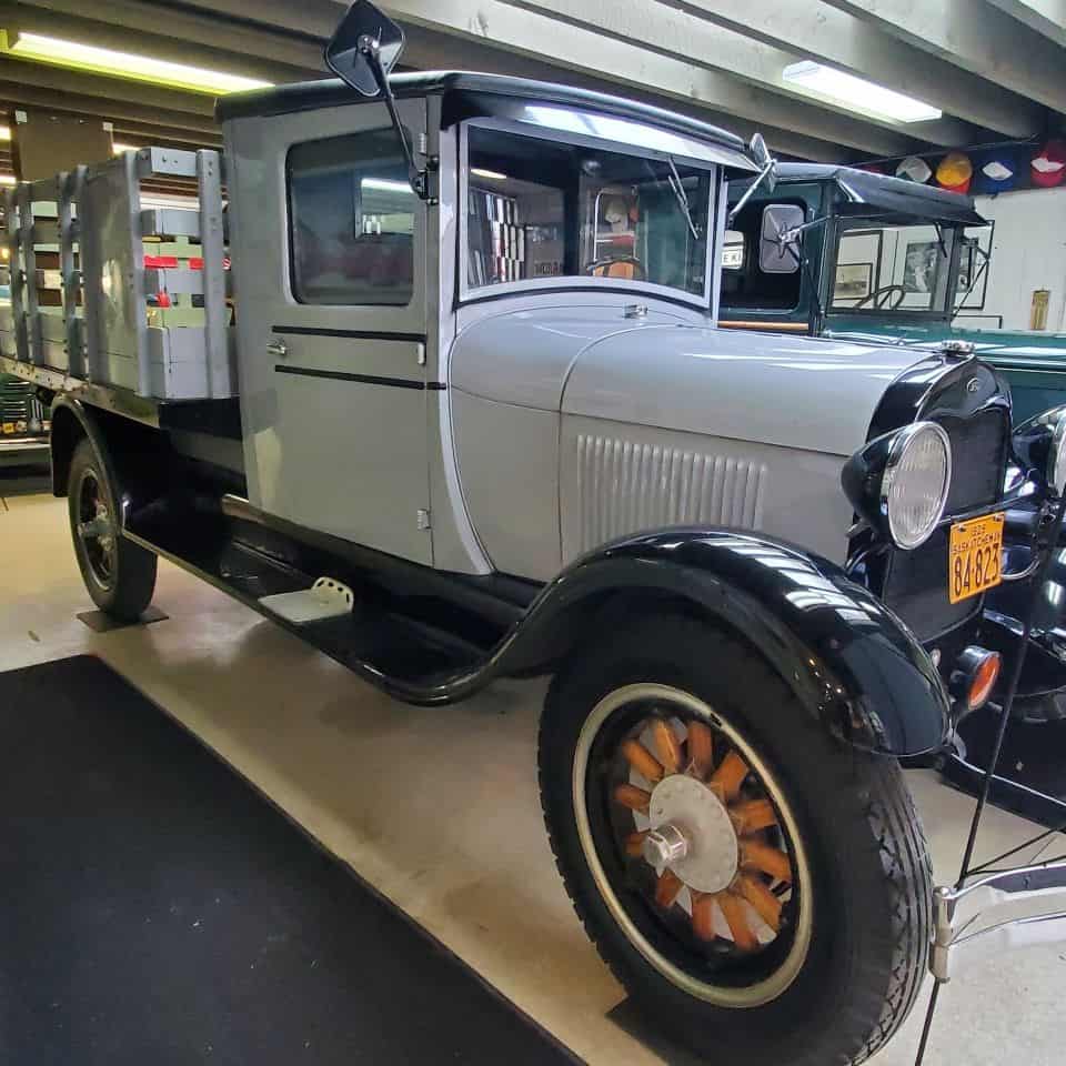 This 1929 Ford AA truck was produced from 1927 to 1932. It was built in the Ford Walkerville Plant in Ontario.