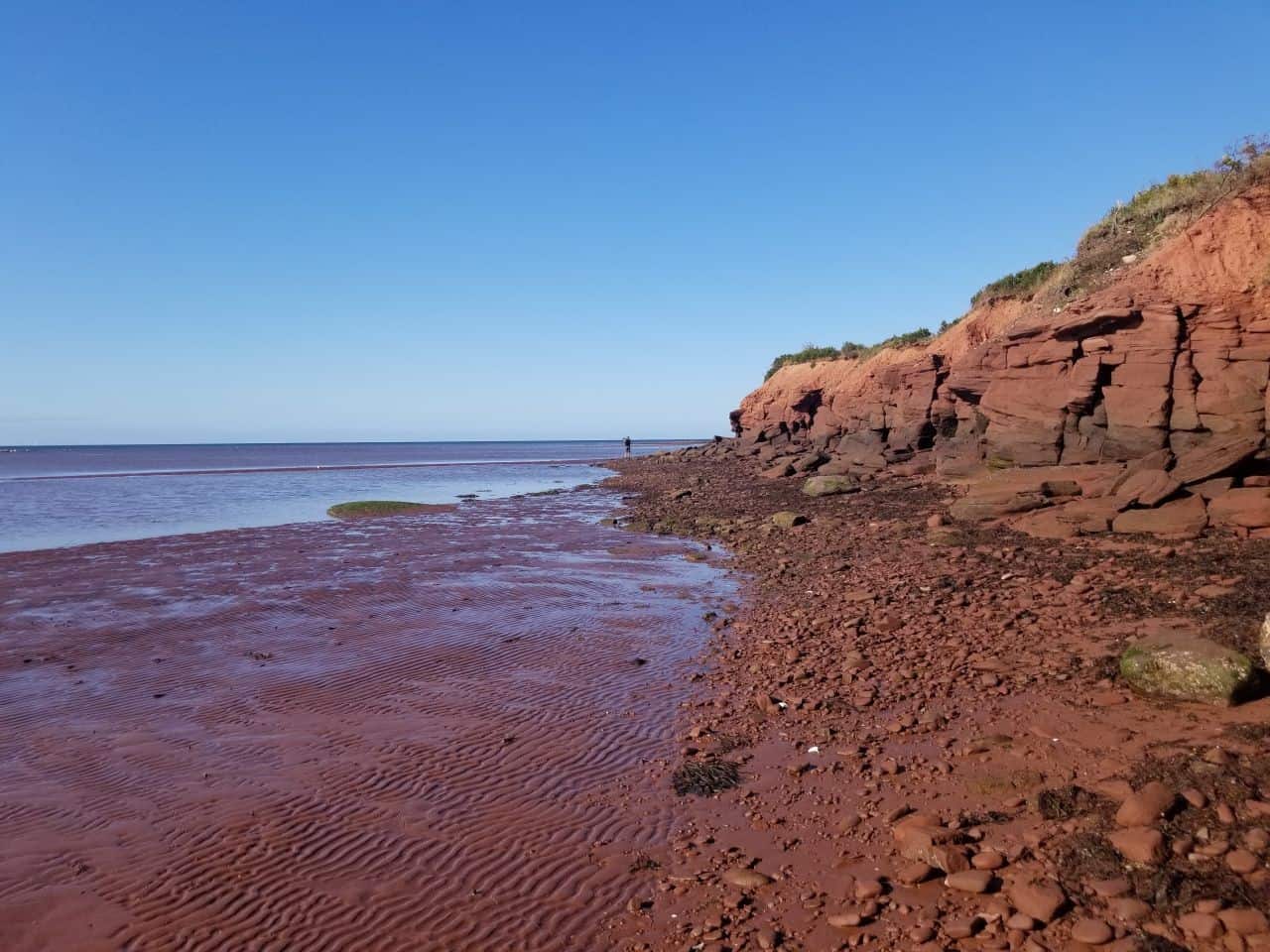 Access one of Prince Edward Island's many red sandy beaches from the Trans Canada Trail in PEI