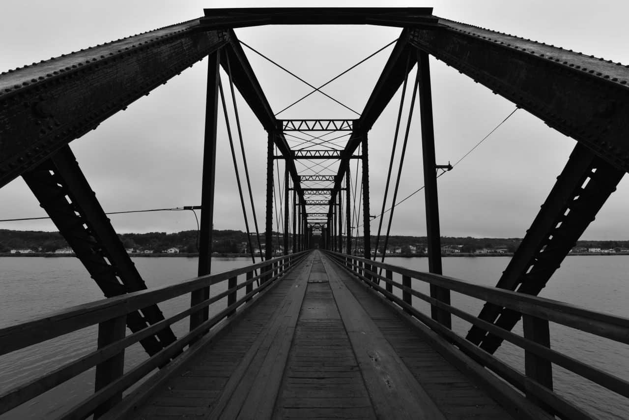 Trestle bridge outside Grand Falls-Windsor, T'Railway Trail, Newfoundland, Canada