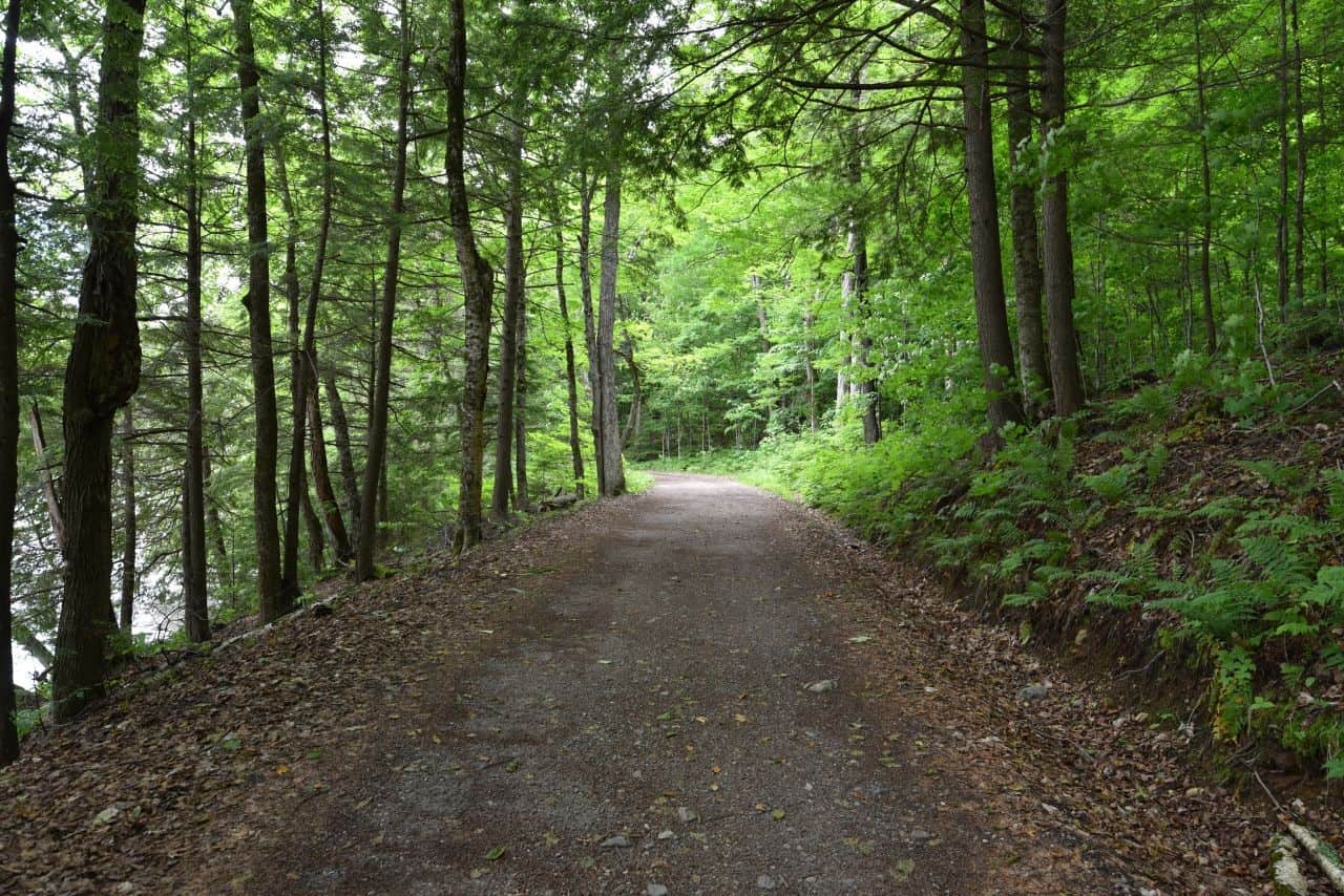 The pathways of the Parc de la Gatineau are some of  the best trails in Quebec, Canada.