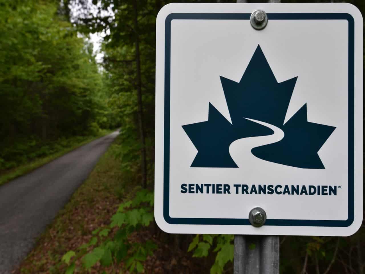 Sentier Transcanadien is a well signed hiking and cycling path across Quebec, Canada.