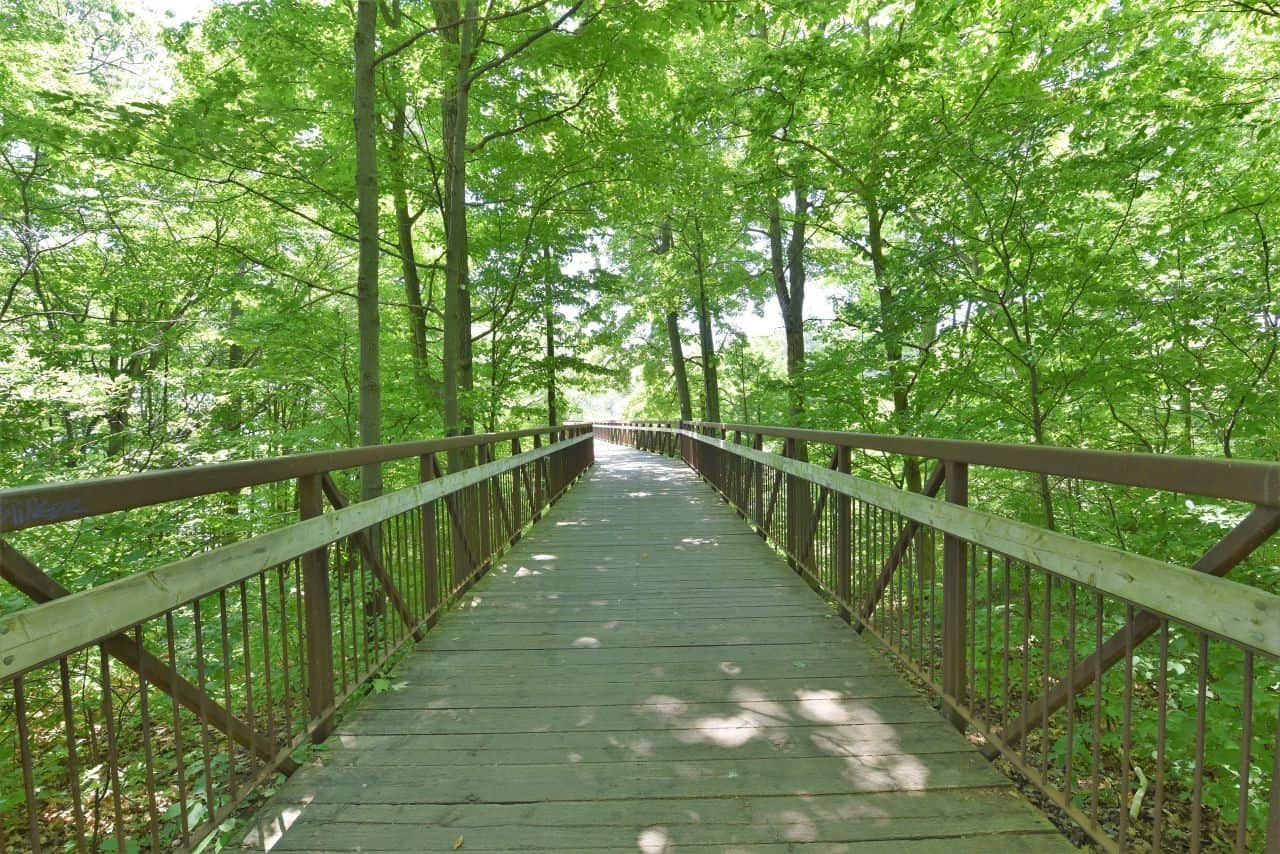 The Great Lakes Waterfront Trail takes hikers and cyclists through urban parks and conservation areas in the GTA, Ontario, Canada