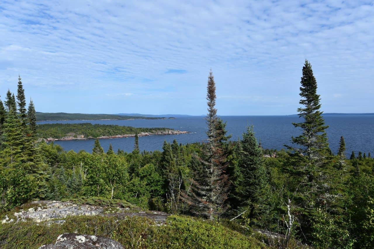 Epic views over Lake Superior make the Casque Isles Trail one of the best trails in Ontario Canada