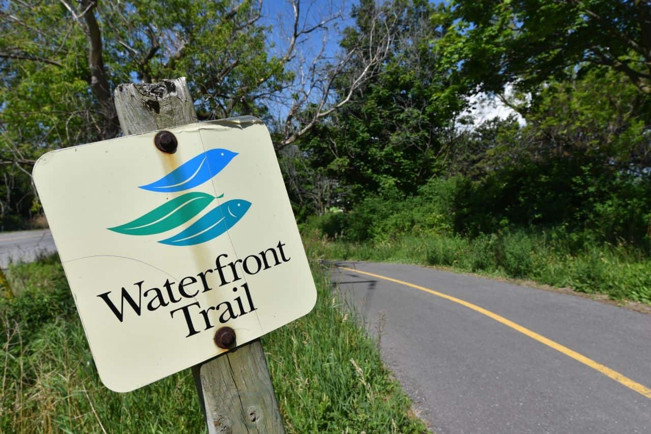 The Great Lakes Waterfront Trail is one of the best trails in Ontario Canada for hikers and cyclists