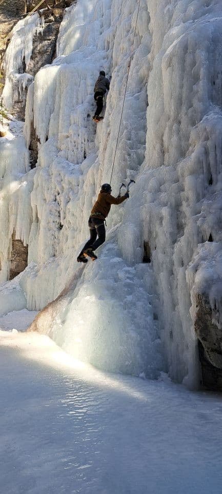 A number of tour operators in Jasper provide beginner ice climbing lessons.