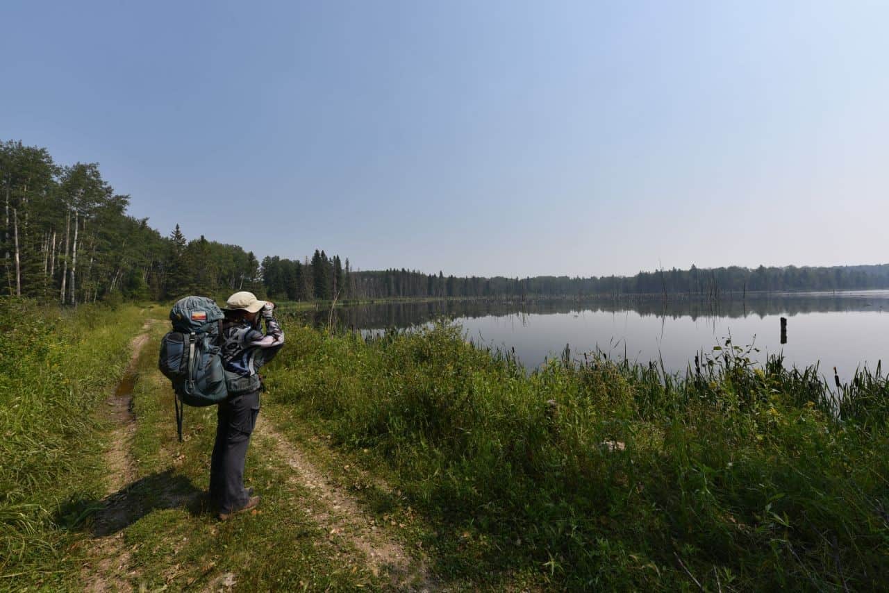 The Crocus Trail is one of the best hiking trails in Manitoba Canada because it offers walkers, cyclists, and cross-country skiers fantastic wildlife viewing opportunities.