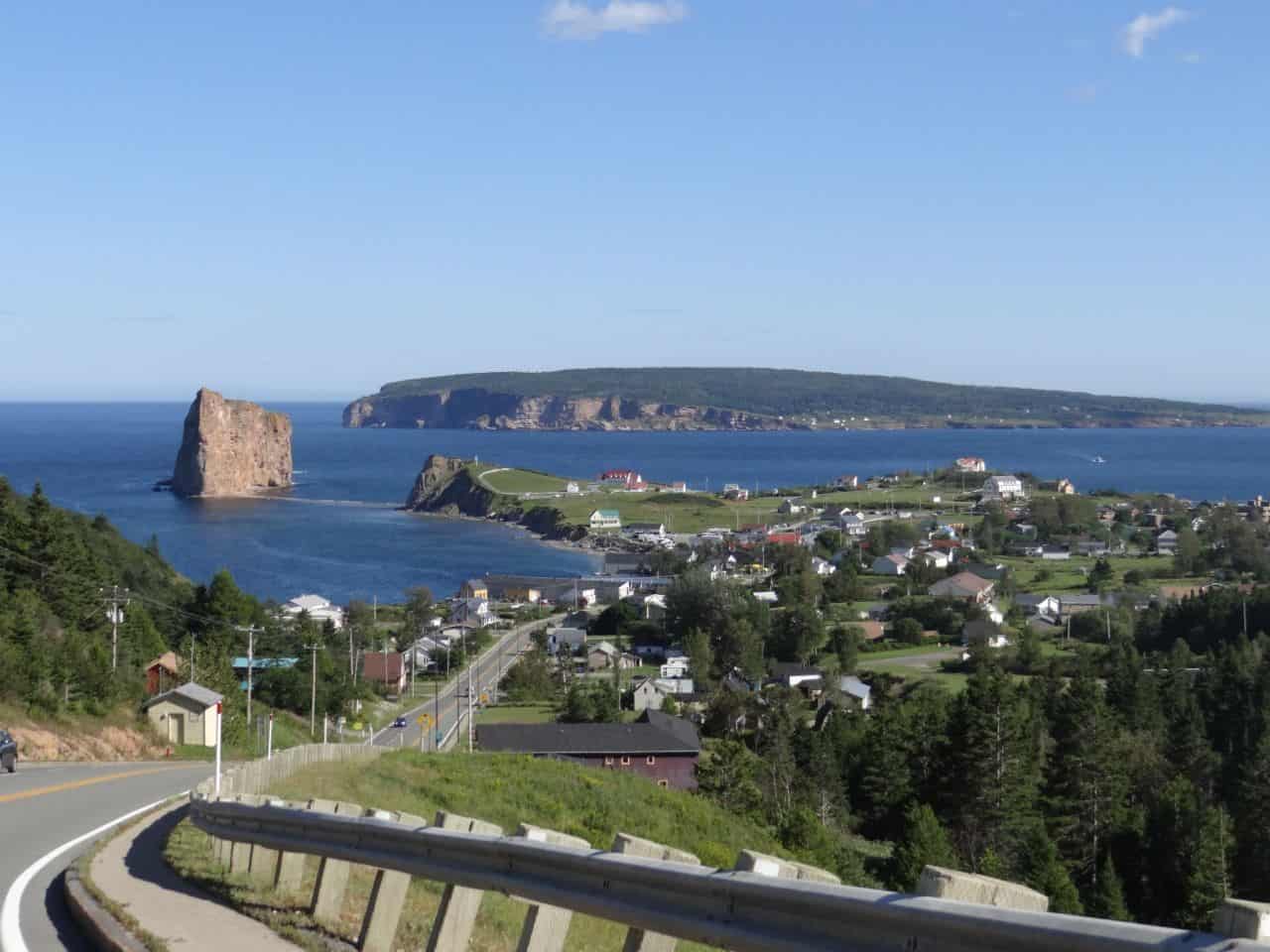 Touring The Gaspe Peninsula by Automobile includes sightseeing views of Perce and Bonaventure Islands.