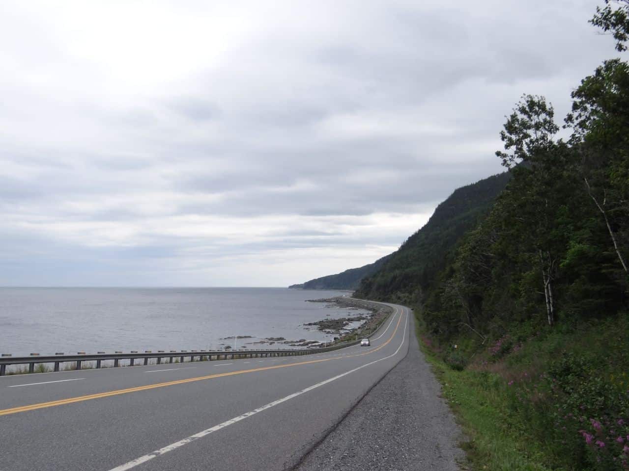 Tourelle Highway 132 is just one of many roadtripping routes enjoyed while exploring the Gaspe Peninsula.