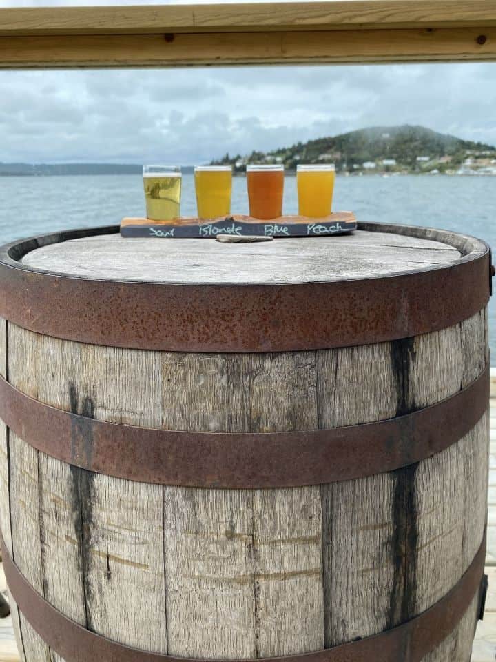 An assortment of craft beers at Dildo Brewing Company in Newfoundland Canada.
