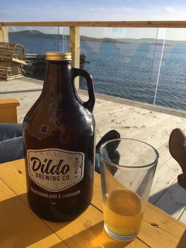 Dildo Growler from the Dildo Brewing Company in Newfoundland and Labrador Canada.