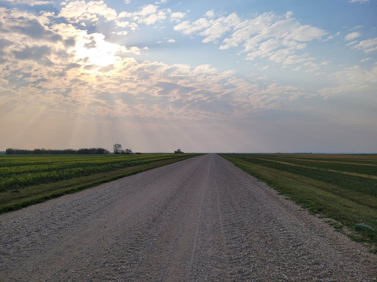 The wide open landscape of the Northern Trails of Saskatchewan portion of the Trans Canada Trail features stunning sunrises, sunsets, and endless skies.