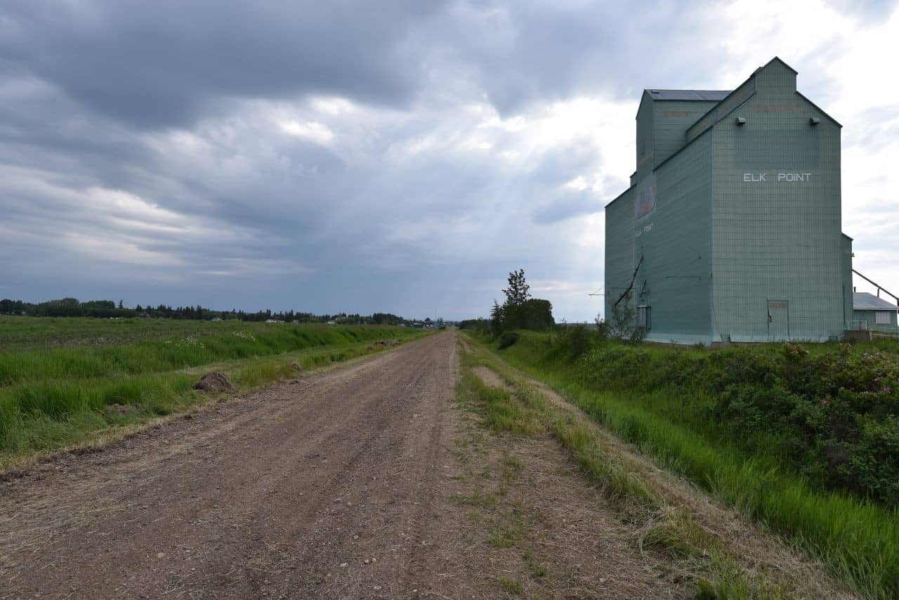The Iron Horse Trail of Alberta Canada not only offers a connection with nature, it also highlights important aspects of priairie history, like the old wooden grain silos.