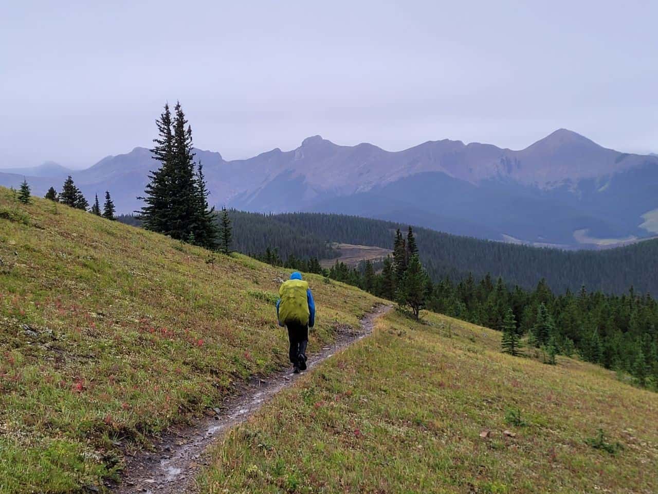 The Trans Canada Trail takes long-distance hikers and cyclists through the stunning mountain landscapes of Kananaskis Country, Alberta.