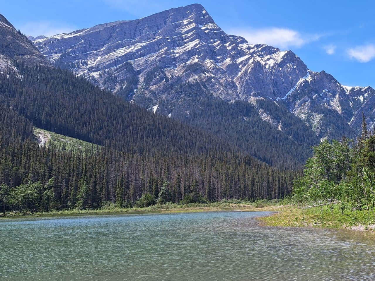 The Second Summit Lake is shallowed than the First Summit Lake in Jasper National Park