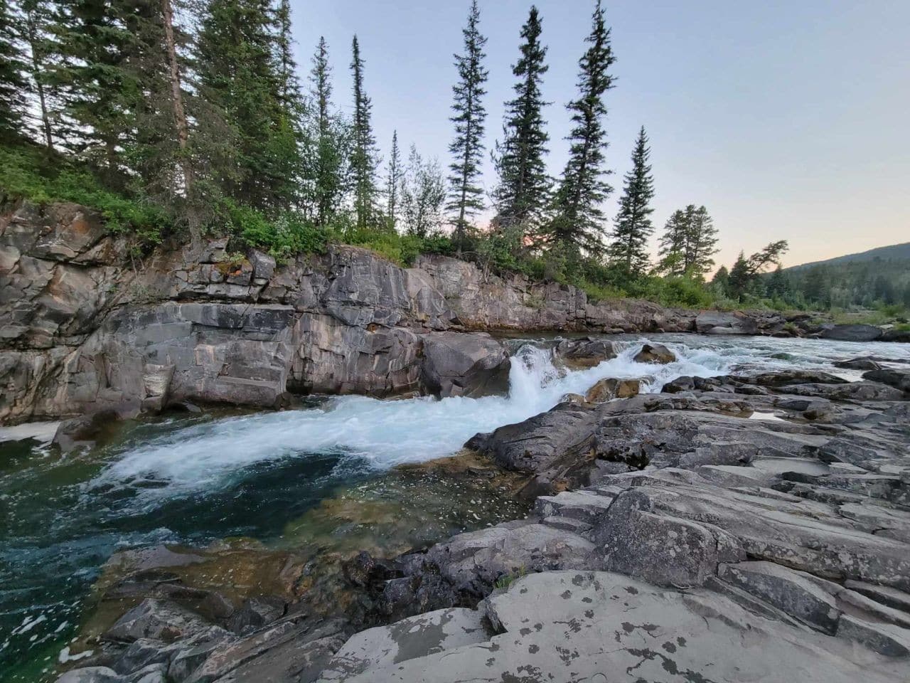 Dusk at Castle Falls