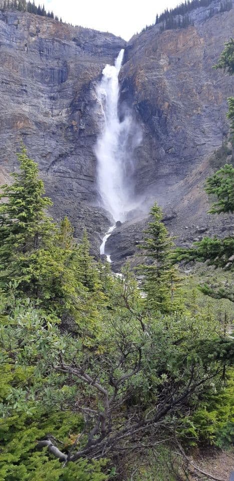 Takakkaw Falls in Yoho National Park BC Canada is accessible by most vehicles