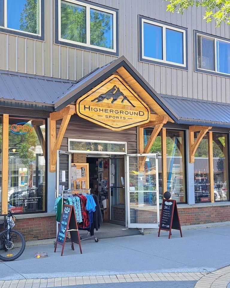 Higher Ground Sports sells camping and outdoor adventure gear and clothing in Golden BC Canada