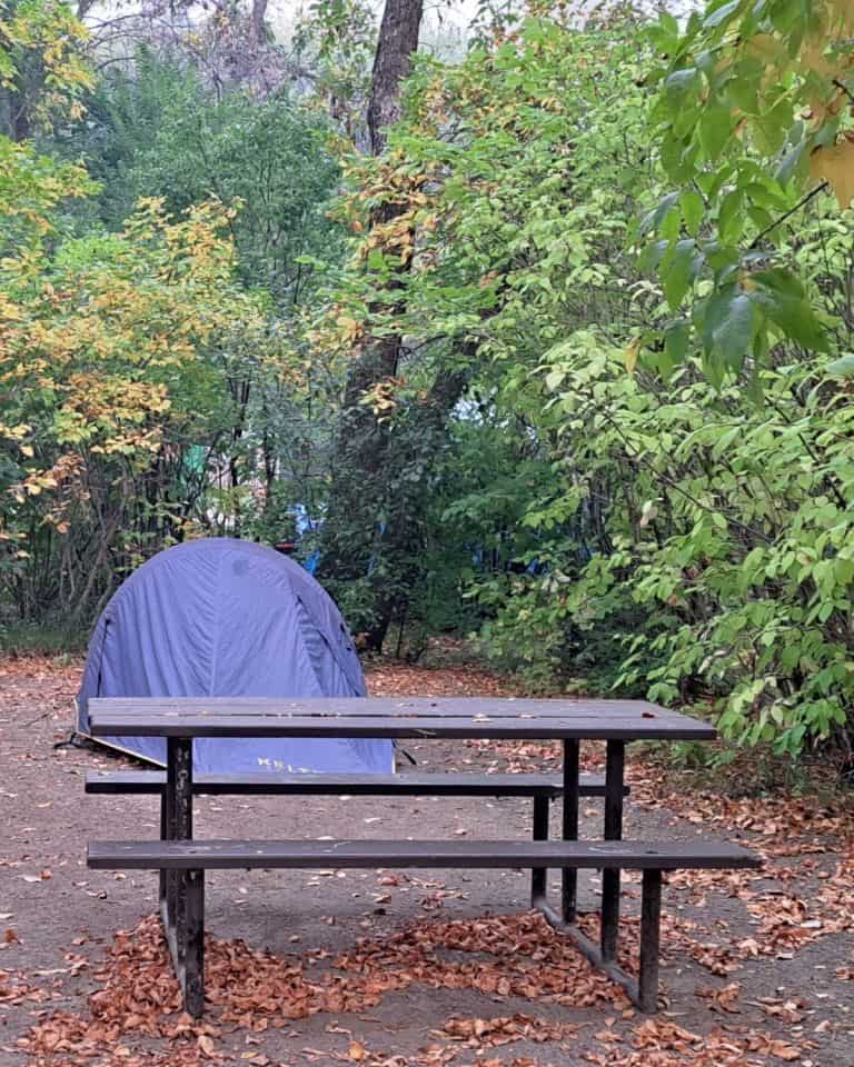 Gordon Howe Campground in Saskatoon Saskatchewan has campsites reserved for tenting only