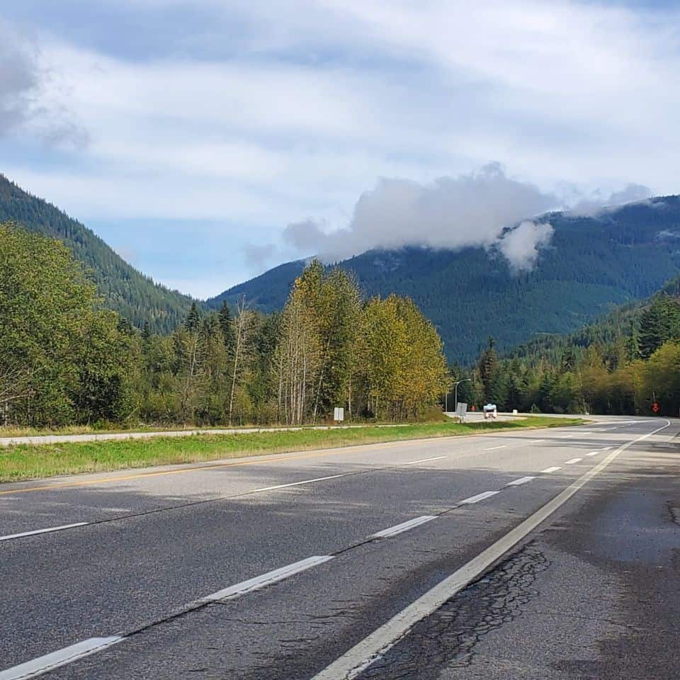 Traveling the Coquihalla Hwy can be adventurous in good weather. In heavy rain or snow, the highway can be treacherous. Scenic mountain views.