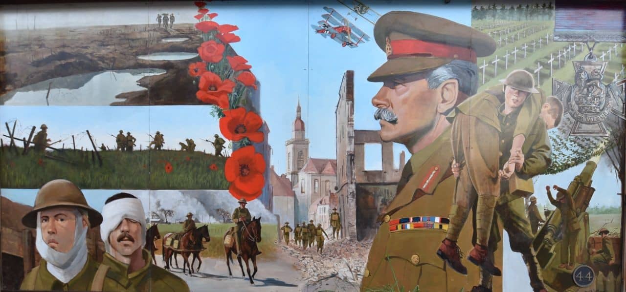 Canadian communities honour the sacrifices and service of heroes in the Canadian Armed Forces in commemorative artwork across the country, like David Goatley's mural 'Lest We Forget' in Chemainus, BC.