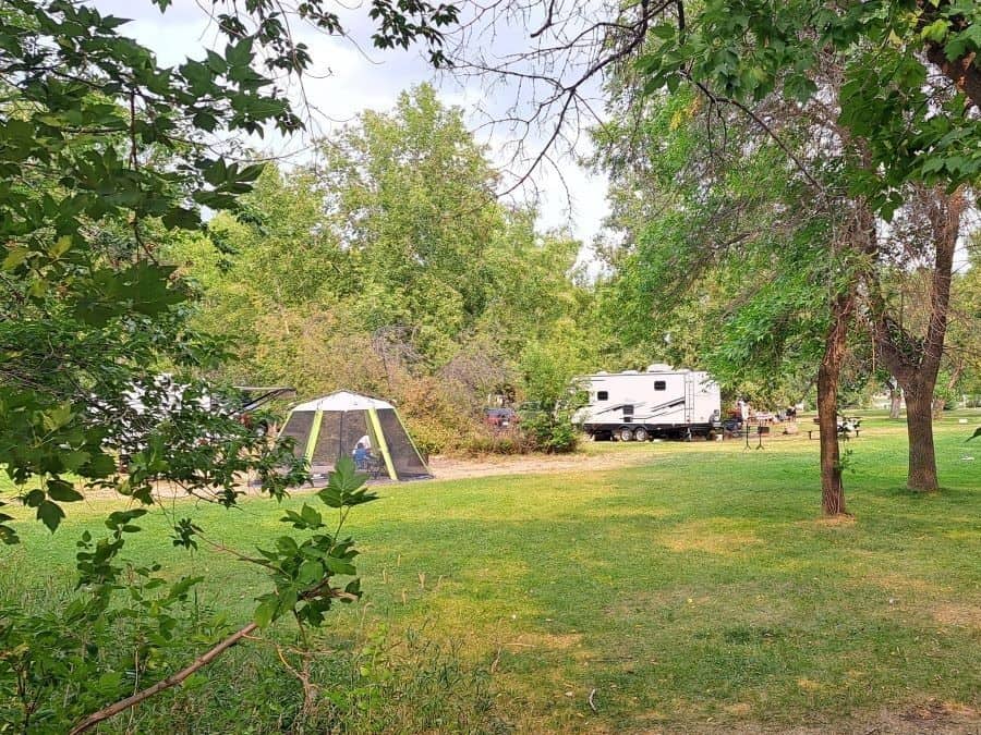 Kinbrook Island Provincial Park Campground has well treed campsites suitable for RV'ing and tenting.