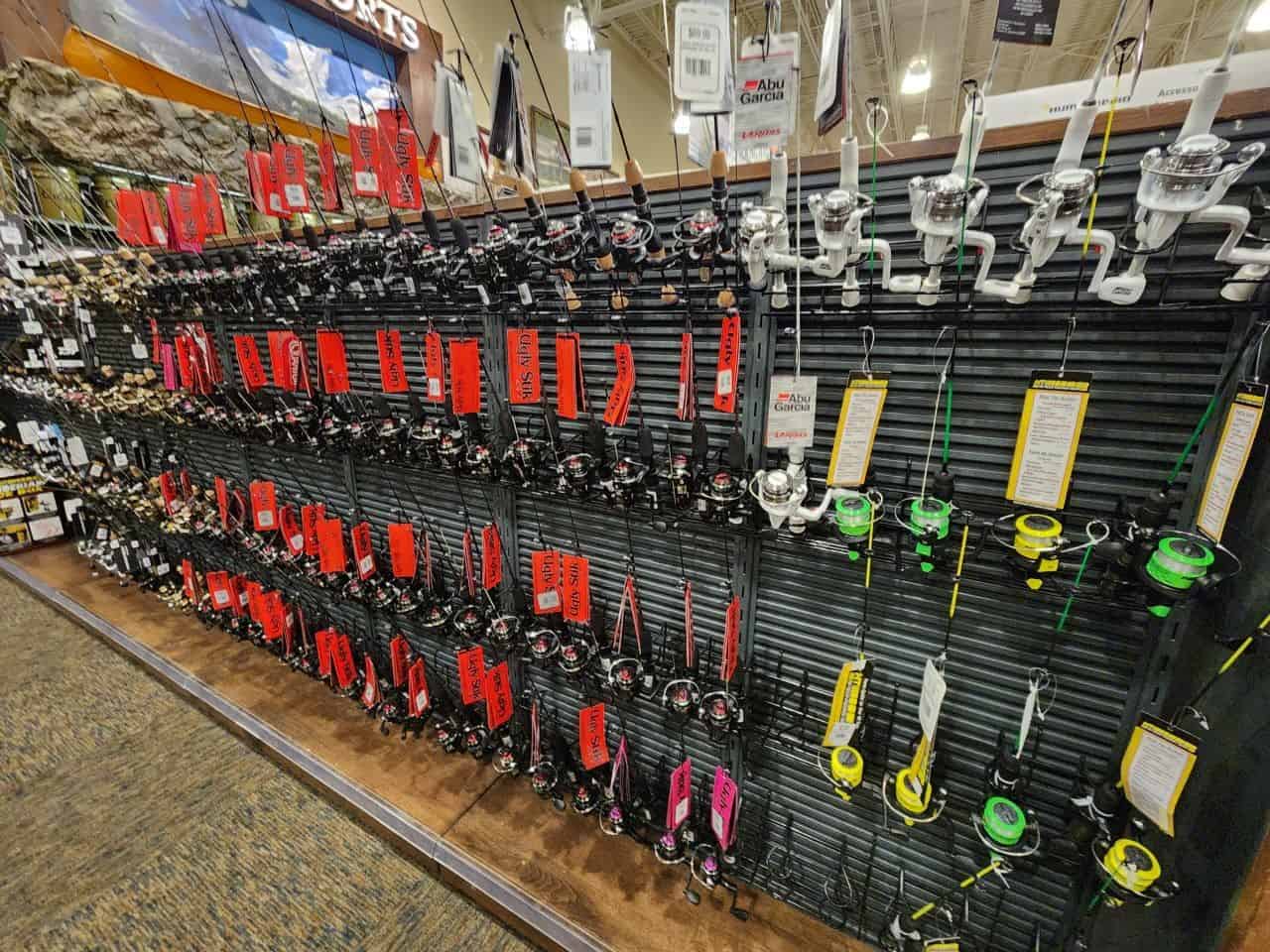 Cabelas is a fantastic place to pick out an ice rod. With friendly helpful staff, they'll get you set up and on your way ice fishing with all the gear you need.