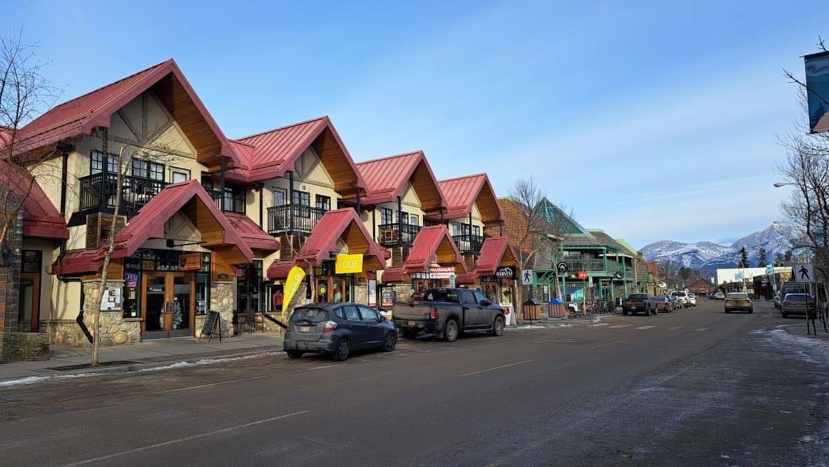 So many great mountain sport and unique shops in the town of Jasper Alberta Canada. It is a fun destination for a shopping spree.