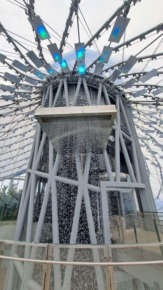 The Leaf in Assiniboine Park is home to a 6 story tall waterfall, Canada's tallest indoor waterfall.