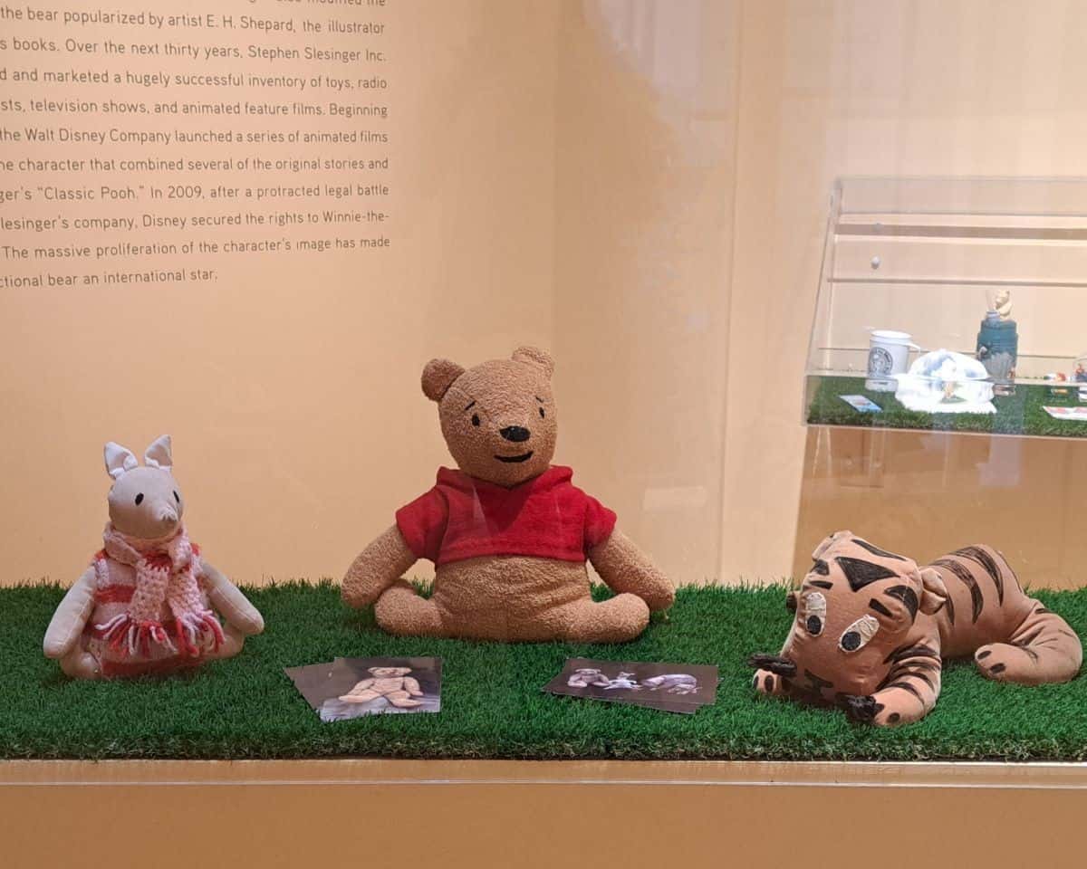 Winnie the Pooh was inspired by a real bear from Winnipeg. There is a free display of Winnie the Pooh memorabilia in Assiniboine Park .