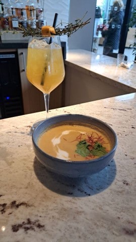 Locally grown and sourced ingredients went into crafting this delicious soup for a cause at Gather in The Leaf.