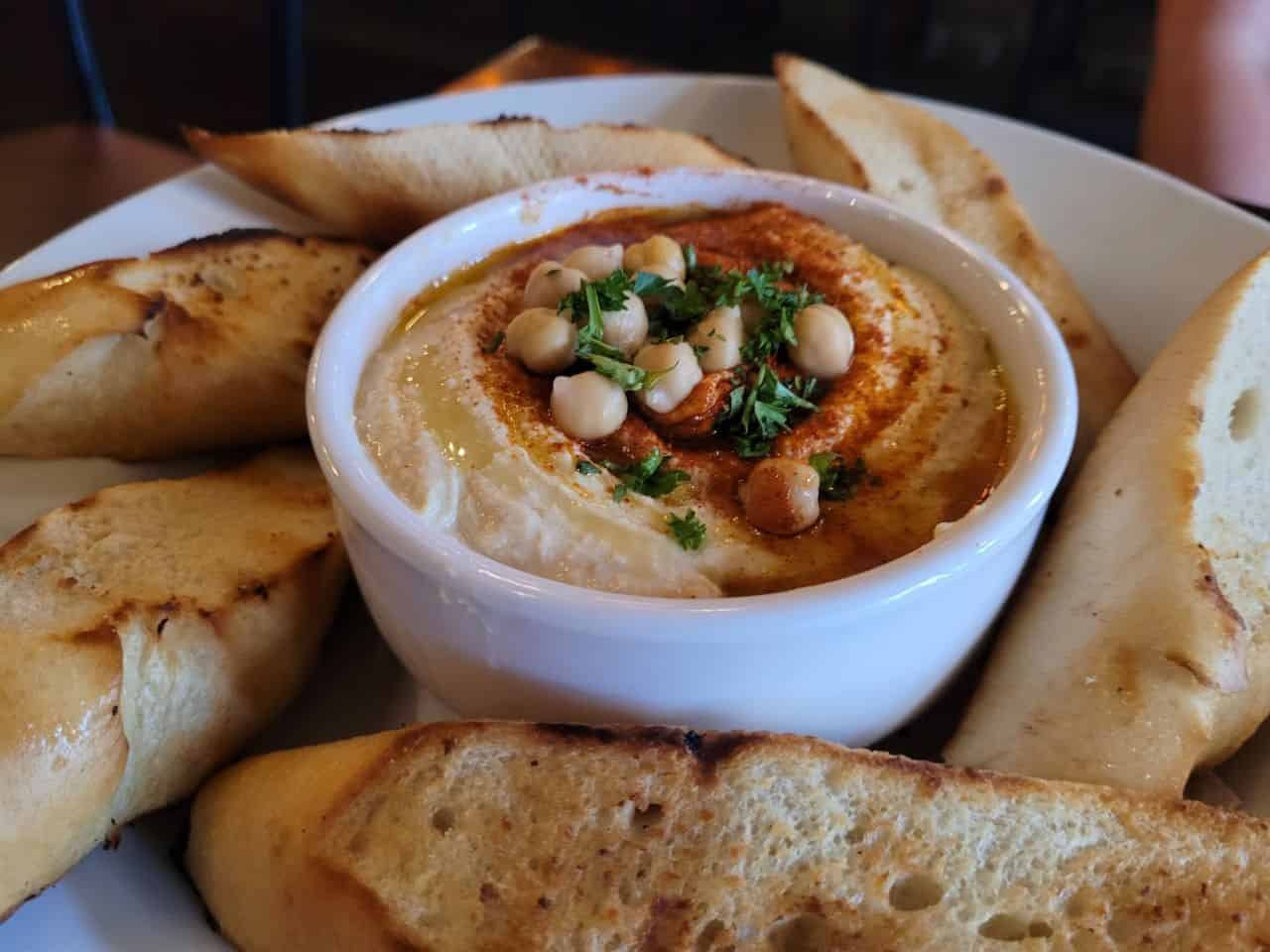 Creamy hummus and warm pita make the ideal light snack to complement your craft beer at YellowBelly Brewery. A fresh, flavourful bite to enjoy in a historic St. John’s setting.