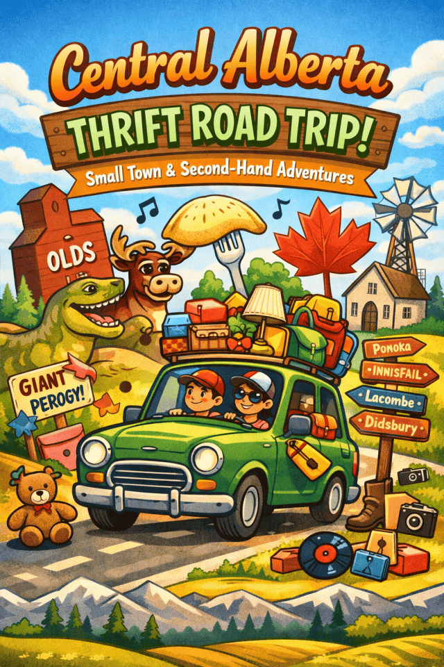 Central Alberta Thrift Road Trip Map and List